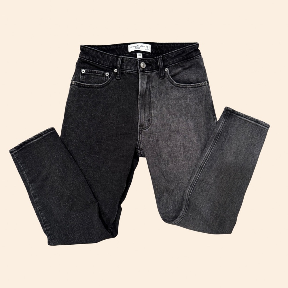 Abercrombie & Fitch Two-Tone Black and Gray Jeans